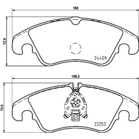 Pagid Brakes Disc Pad, 355023221 355023221